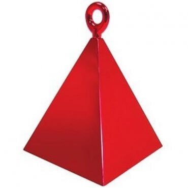 Raudonos spalvos piramidės formos svarelis