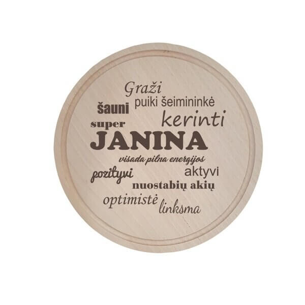 Graviruota medinė pjaustymo lentelė „Janina“