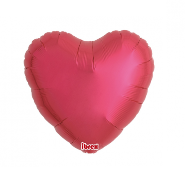 Matinis folinis balionas širdelės formos raudonos spalvos