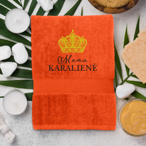 orange-ranksluostis-mama-karaliene