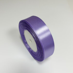 Šviesiai violetinė 25mm satino juostelė