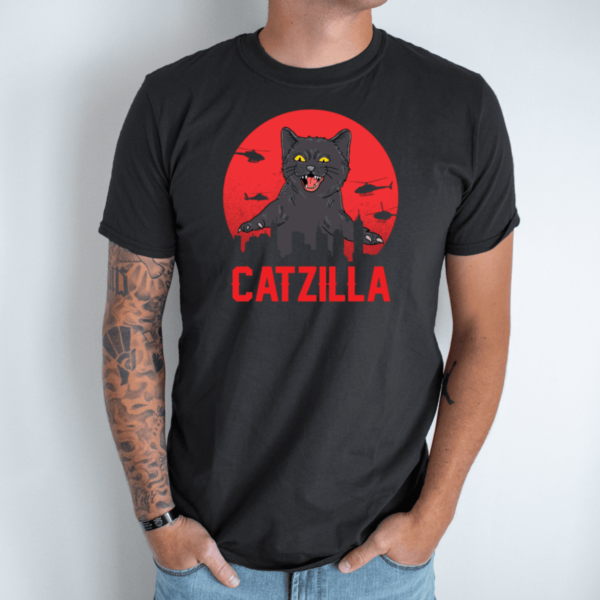 juoda-vyriski-marskineliai-catzilla