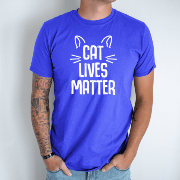 melyna-vyriski-marskineliai-cat-lives-matter