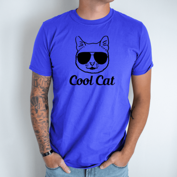 melyna-vyriski-marskineliai-cool-cat