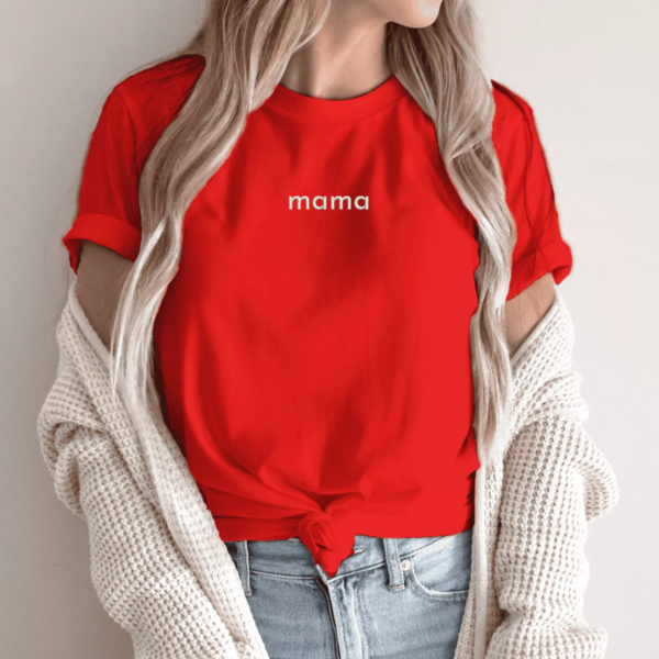 raudona-siuvineti-unisex-marskineliai-mama