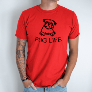 raudona-vyriski-marskineliai-pug-life