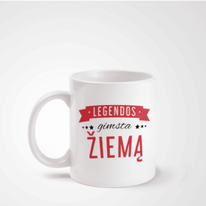 Puodelis „Legendos gimsta žiemą“