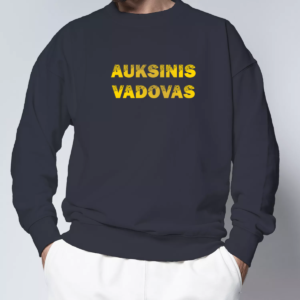 tamsiai-melyna-unisex-dzemperis-su-spauda-auksinis-vadovas-2